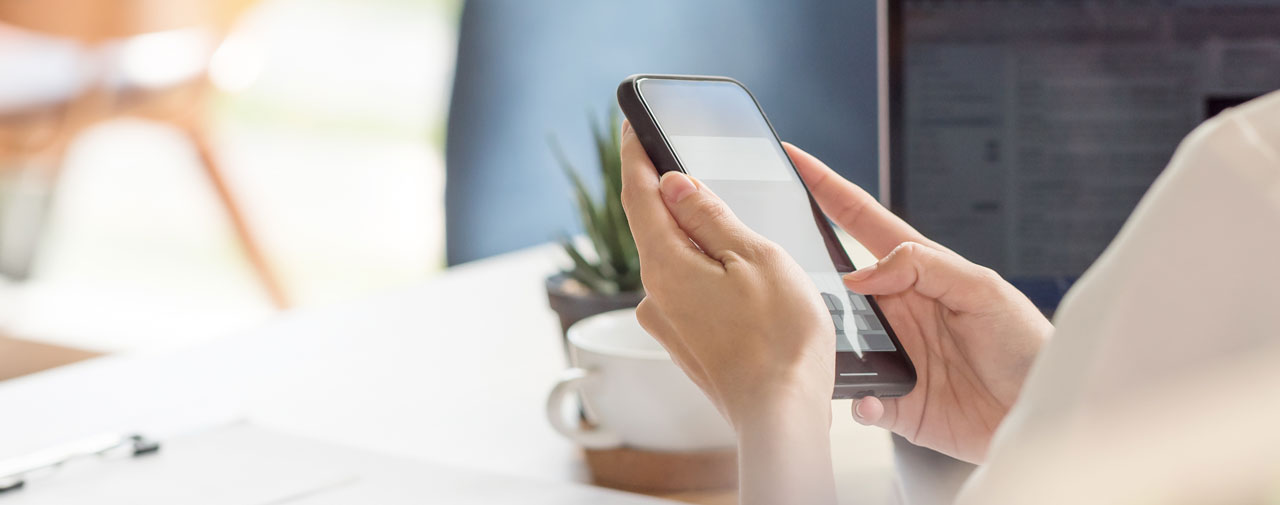 Slide - Woman using Mobile Phone